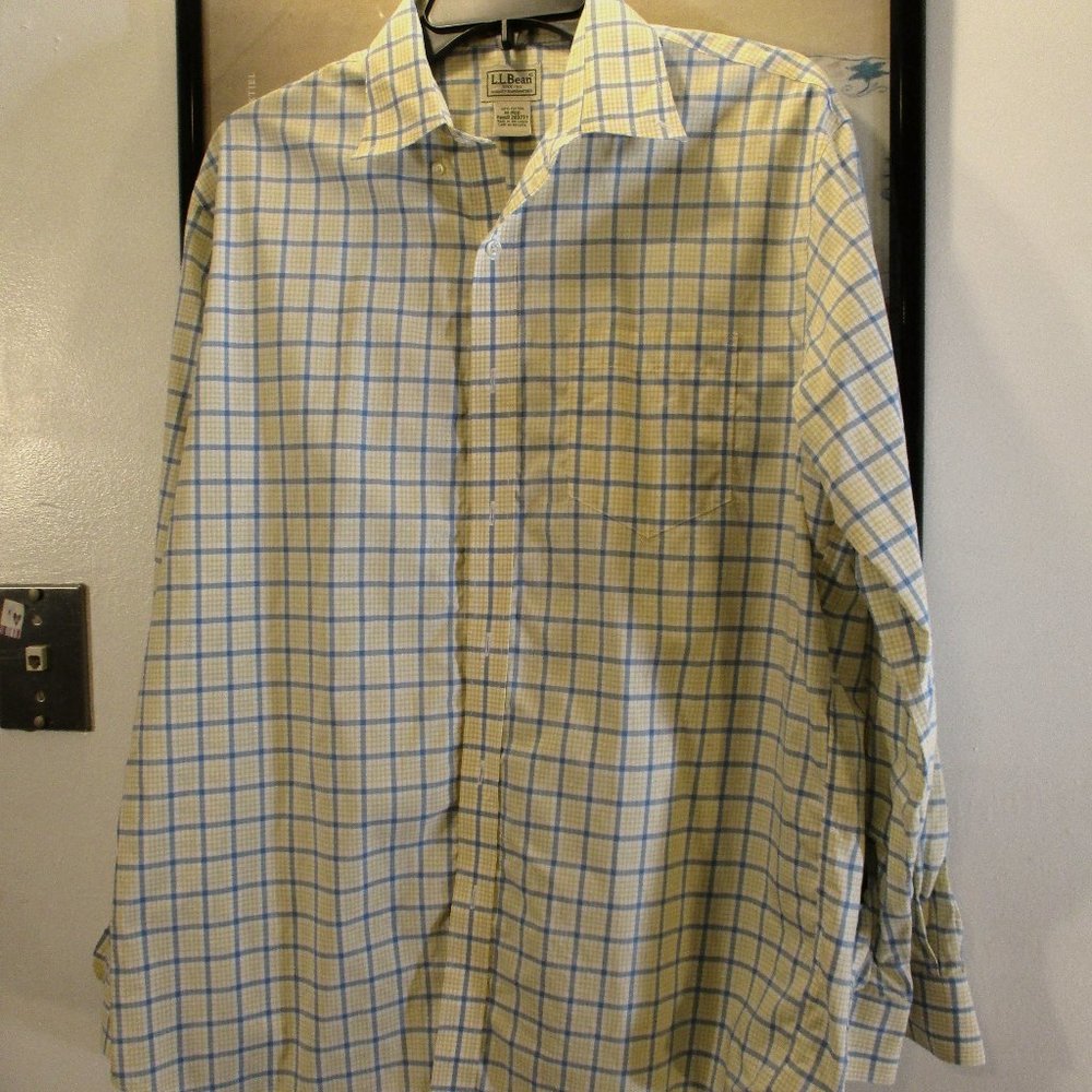 L.L. Bean long sleeve button down shirt. M